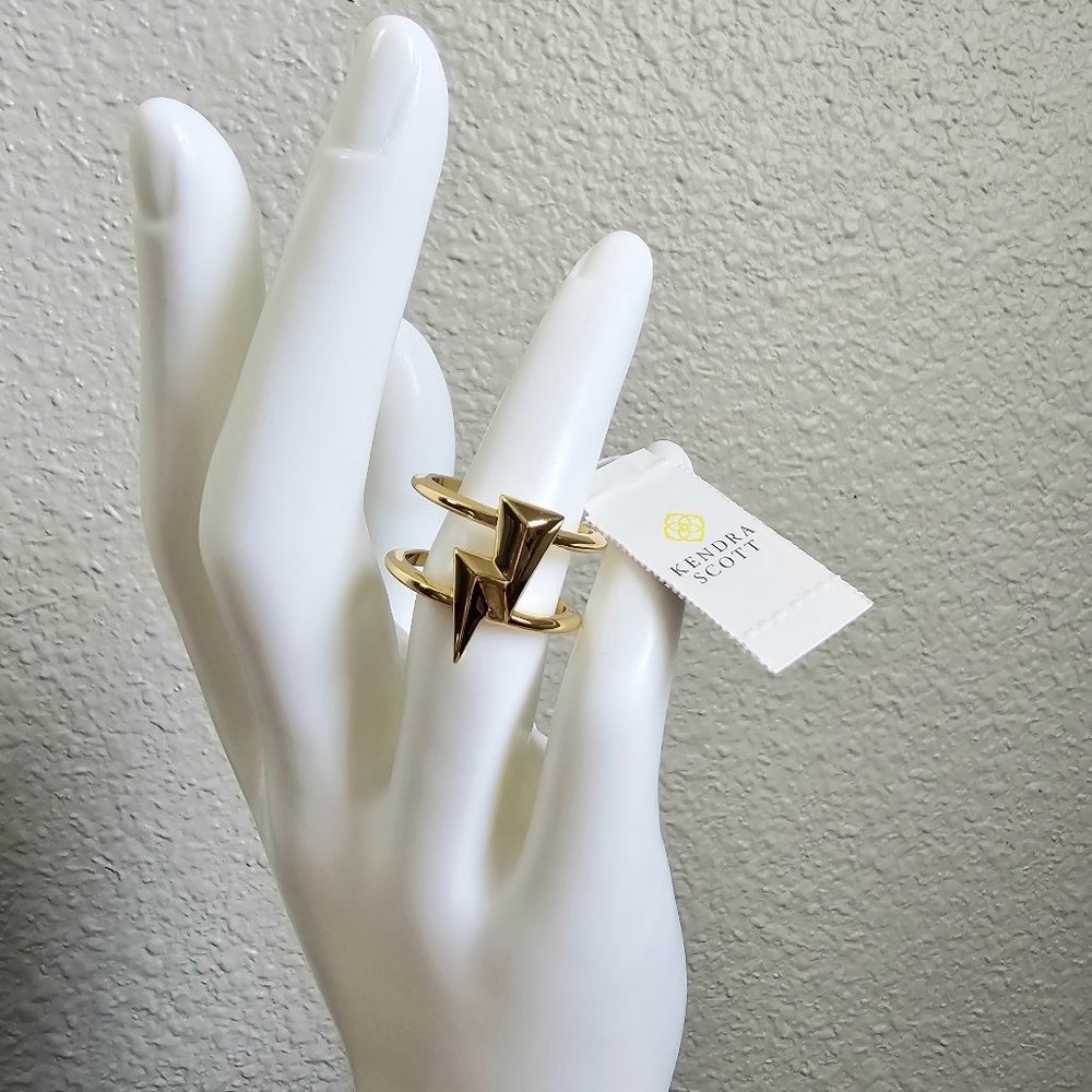 Kendra Scott Lightning Ring 14k gold women's size 7